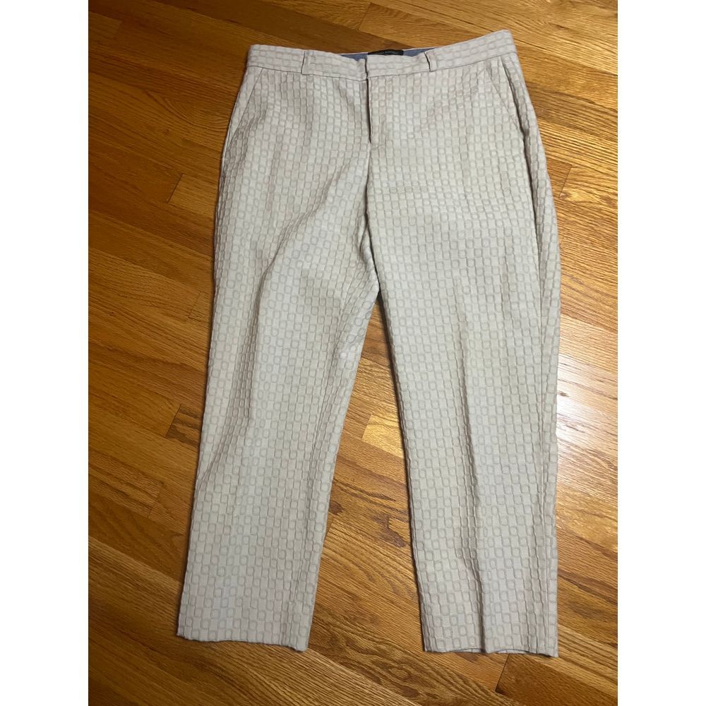 Banana Republic Light Beige Cropped Dress Pants